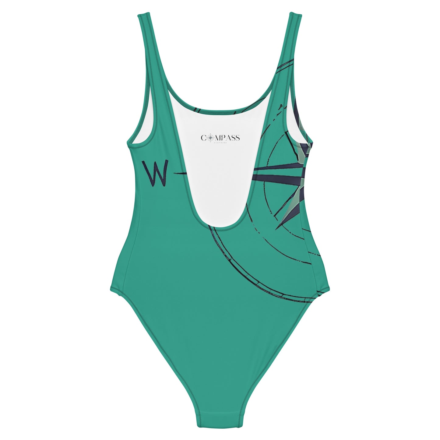 Compass - Turquoise One-Piece Swimsuit