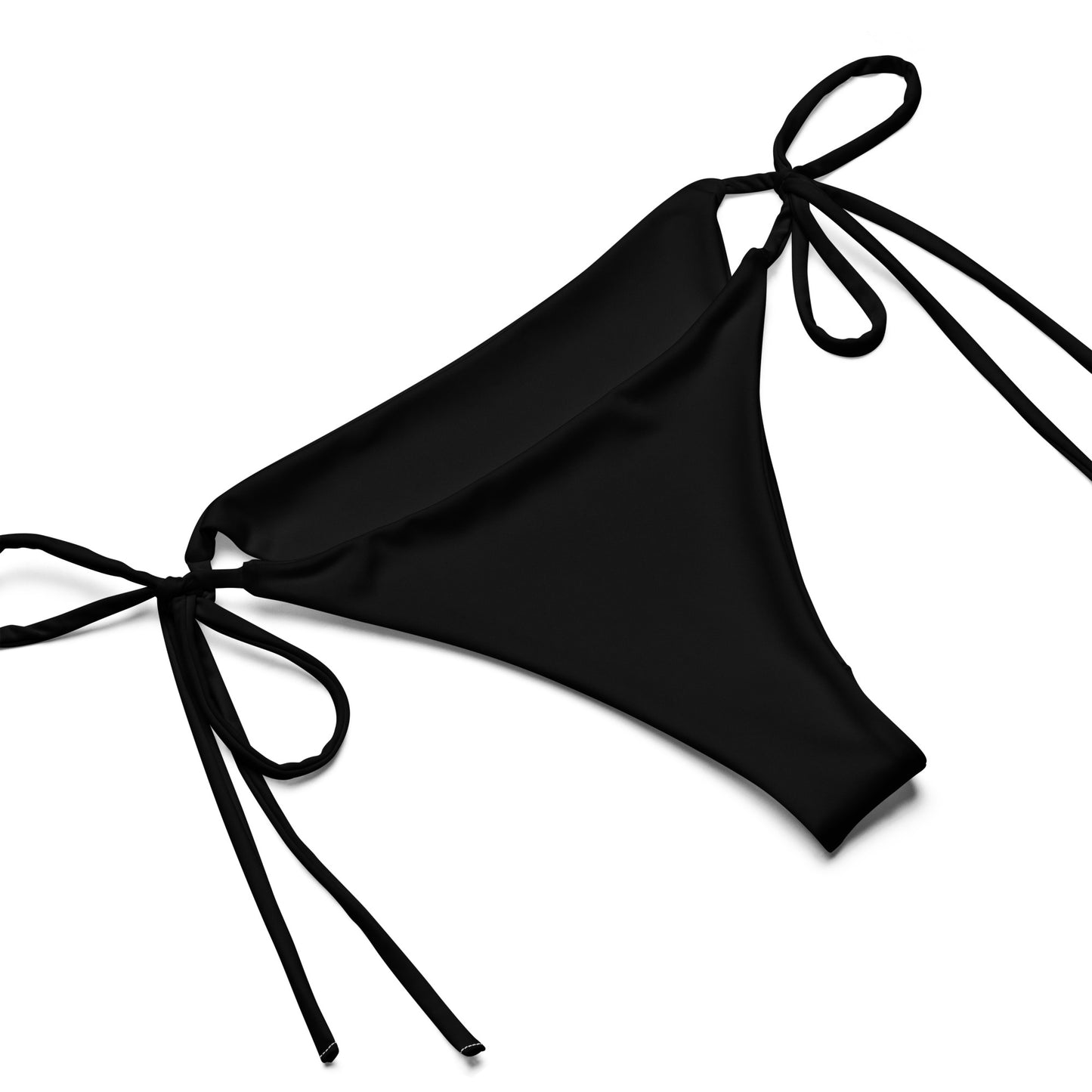 Black compass Recycled string bikini