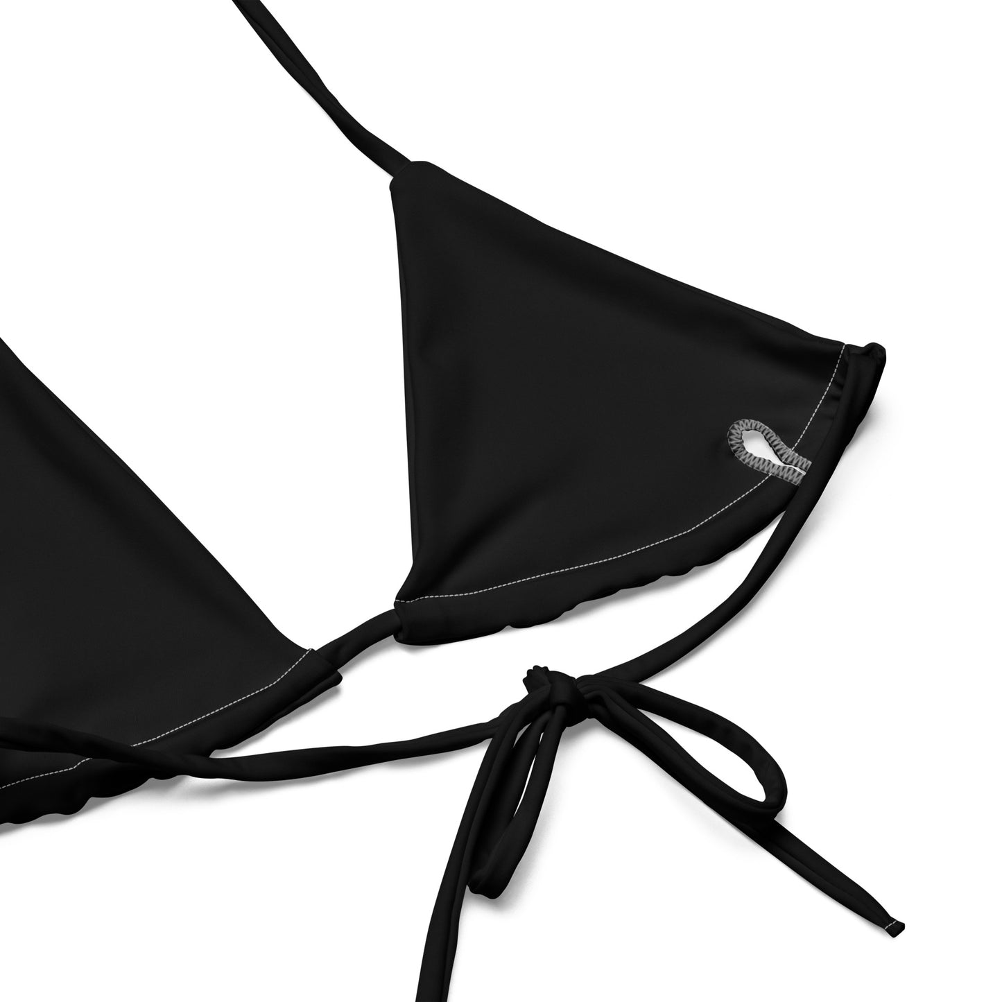 Black compass Recycled string bikini