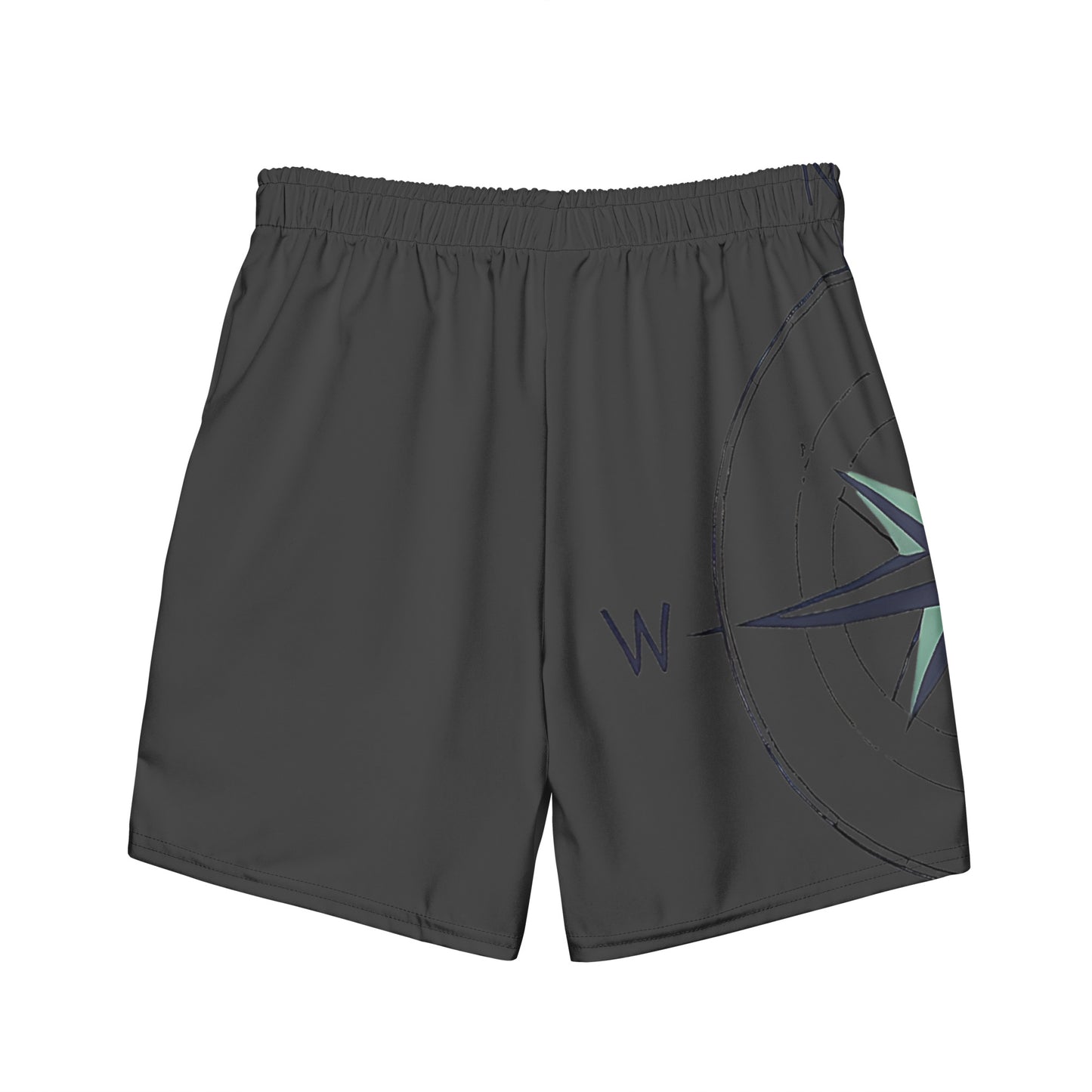 Grey Compass logo Recycled Swim Trunks